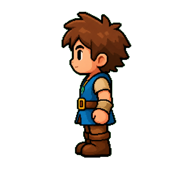 Hero character anchor generated from a concept reference image