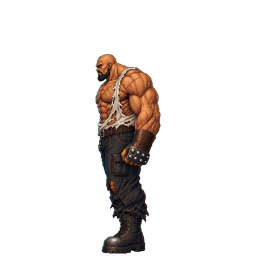 Street boss chest pound cutscene animation