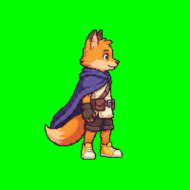 Anchor image of the mango fox hero character
