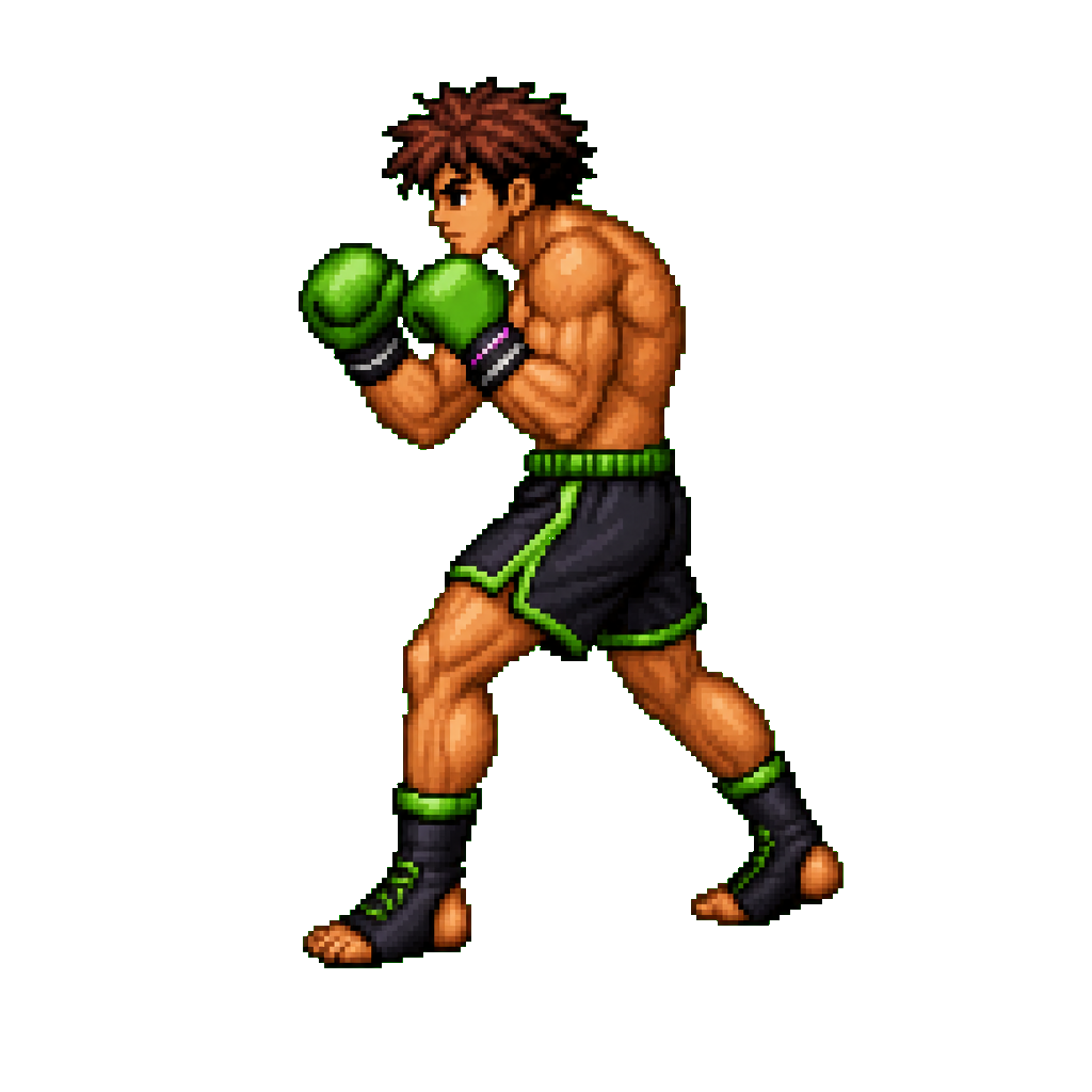 Green boxer character anchor